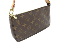 画像をギャラリービューアに読み込む, LouisVuitton ルイヴィトン ポシェットアクセソワ―ル ワンショルダーバッグ M51980 SD0080 PVC ブラウン ゴールド 美品 中古 50730