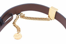 画像をギャラリービューアに読み込む, 新品未使用 GIVENCHY ジバンシー チョーカー BF207UF00S 001 イタリア製 カウレザー ブラック ブラウン ゴールド 美品 中古 50833