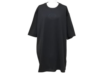 極美品 BURBERRY バーバリー 半袖Ｔシャツ 8065536 エンブロイダリーロゴ コットン ブラック サイズXL 中古 51157