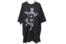 Load image into Gallery viewer, BURBERRY バーバリー Bロゴ プリント 半袖Ｔシャツ ブラック 黒 ホワイト 白 8039650 トップス XL 美品 中古 51158