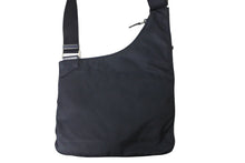 画像をギャラリービューアに読み込む, PRADA プラダ ロゴプレート ショルダーバッグ クロスボディバッグ BT0520 テスートナイロン ブラック 美品 中古 51846