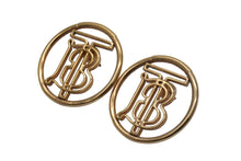 画像をギャラリービューアに読み込む, BURBERRY バーバリー TB モノグラム ロゴ ピアス ゴールド 8g 小物 アクセサリー ジュエリー 中古 51935