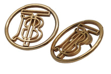 画像をギャラリービューアに読み込む, BURBERRY バーバリー TB モノグラム ロゴ ピアス ゴールド 8g 小物 アクセサリー ジュエリー 中古 51935