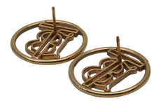 画像をギャラリービューアに読み込む, BURBERRY バーバリー TB モノグラム ロゴ ピアス ゴールド 8g 小物 アクセサリー ジュエリー 中古 51935