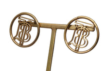 画像をギャラリービューアに読み込む, BURBERRY バーバリー TB モノグラム ロゴ ピアス ゴールド 8g 小物 アクセサリー ジュエリー 中古 51935