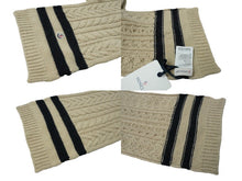 画像をギャラリービューアに読み込む, 新品未使用 Moncler モンクレール ウールカシミヤブレンド ニット&amp;マフラー ロゴ カーキ ネイビー ベージュ 51940