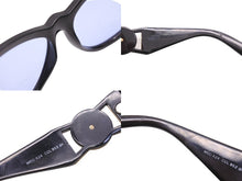 画像をギャラリービューアに読み込む, VERSACE ヴェルサーチ サングラス MOD 424 COL 852 BK メデューサ ブラック ゴールド金具 ブルーレンズ 中古 52097