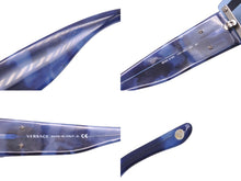 画像をギャラリービューアに読み込む, VERSACE ヴェルサーチ サングラス メデゥーサ ロゴ ブルー シルバー メンズ ラグジュアリー ストリート 中古 52100