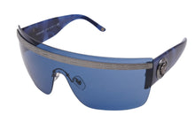 画像をギャラリービューアに読み込む, VERSACE ヴェルサーチ サングラス メデゥーサ ロゴ ブルー シルバー メンズ ラグジュアリー ストリート 中古 52100