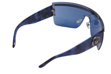 画像をギャラリービューアに読み込む, VERSACE ヴェルサーチ サングラス メデゥーサ ロゴ ブルー シルバー メンズ ラグジュアリー ストリート 中古 52100