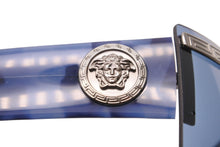 画像をギャラリービューアに読み込む, VERSACE ヴェルサーチ サングラス メデゥーサ ロゴ ブルー シルバー メンズ ラグジュアリー ストリート 中古 52100