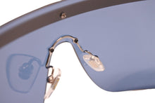 画像をギャラリービューアに読み込む, VERSACE ヴェルサーチ サングラス メデゥーサ ロゴ ブルー シルバー メンズ ラグジュアリー ストリート 中古 52100