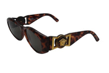 画像をギャラリービューアに読み込む, VERSACE ヴェルサーチ サングラス MOD 424 COL 869 メデューサ ブラウン ゴールド金具 美品 中古 52105