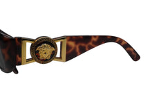 画像をギャラリービューアに読み込む, VERSACE ヴェルサーチ サングラス MOD 424 COL 869 メデューサ ブラウン ゴールド金具 美品 中古 52105
