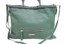 画像をギャラリービューアに読み込む, BURBERRY バーバリー 2WAYバッグ ショルダーバッグ ハンドバッグ 3903419/64B レザー グリーン ゴールド金具 美品 中古 52416