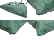 画像をギャラリービューアに読み込む, BURBERRY バーバリー 2WAYバッグ ショルダーバッグ ハンドバッグ 3903419/64B レザー グリーン ゴールド金具 美品 中古 52416