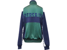 画像をギャラリービューアに読み込む, VERSACE ヴェルサーチ ジャージ トラックジャケット Sサイズ メデゥーサ グリーン ネイビー サイドロゴ 極美品 中古 52503