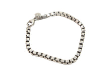 画像をギャラリービューアに読み込む, TIFFANY&amp;CO ティファニー ベネチアン ブレスレット アクセサリー スクエアリング シルバー925 15.0g 美品 中古 52626