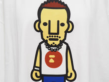 Load image into Gallery viewer, a bathing ape nakata.net アベイシングエイプ 中田英寿 半袖Tシャツ 2006年 コットン ホワイト サイズXL 美品 中古 52739
