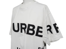 画像をギャラリービューアに読み込む, BURBERRY バーバリー 半袖Ｔシャツ S2012093 HORSEFERRY オーバーサイズ ホワイト ブラック コットン XS 美品 中古 52757