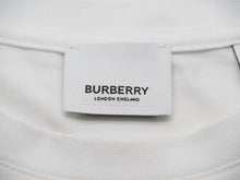 画像をギャラリービューアに読み込む, BURBERRY バーバリー 半袖Ｔシャツ S2012093 HORSEFERRY オーバーサイズ ホワイト ブラック コットン XS 美品 中古 52757