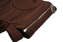 Load image into Gallery viewer, 極美品 FENDI フェンディ アシンメトリ ベルテッド ビスチェ トップス FS7911 AJYB イタリア製 ブラウン サイズ42 中古 52946