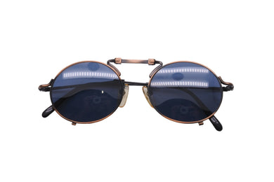 Jean paul gaultier ジャンポールゴルチェ ヴィンテージ サングラス メガネ 折りたたみ式 56-9101 メタル ブラック 良品 中古 52971