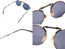 画像をギャラリービューアに読み込む, Jean paul gaultier ジャンポールゴルチェ ヴィンテージ サングラス メガネ 折りたたみ式 56-9101 メタル ブラック 良品 中古 52971