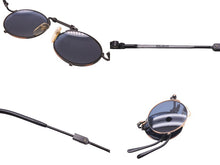 画像をギャラリービューアに読み込む, Jean paul gaultier ジャンポールゴルチェ ヴィンテージ サングラス メガネ 折りたたみ式 56-9101 メタル ブラック 良品 中古 52971