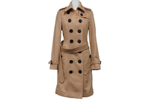 画像をギャラリービューアに読み込む, 極美品 BURBERRY バーバリー カシミヤ トレンチコート ブラウン アウター ゴールド金具 ノバチェック 3994455 サイズ36 中古 53062