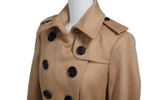 画像をギャラリービューアに読み込む, 極美品 BURBERRY バーバリー カシミヤ トレンチコート ブラウン アウター ゴールド金具 ノバチェック 3994455 サイズ36 中古 53062