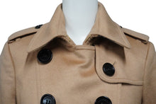 画像をギャラリービューアに読み込む, 極美品 BURBERRY バーバリー カシミヤ トレンチコート ブラウン アウター ゴールド金具 ノバチェック 3994455 サイズ36 中古 53062