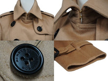 画像をギャラリービューアに読み込む, 極美品 BURBERRY バーバリー カシミヤ トレンチコート ブラウン アウター ゴールド金具 ノバチェック 3994455 サイズ36 中古 53062