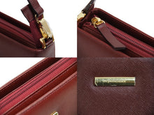 画像をギャラリービューアに読み込む, 極美品 BURBERRY バーバリー ハンドバッグ ボルドーバッグ ワンショルダーバッグ ワインレッド レザー ゴールド金具 中古 53551