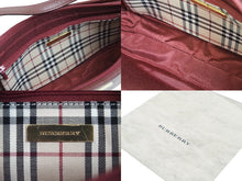画像をギャラリービューアに読み込む, 極美品 BURBERRY バーバリー ハンドバッグ ボルドーバッグ ワンショルダーバッグ ワインレッド レザー ゴールド金具 中古 53551