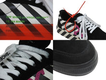 画像をギャラリービューアに読み込む, OFF-WHITE オフホワイト バルカナイズ ローカットスニーカー OMIA085E19C210471028 サイズ40 美品 中古 53720