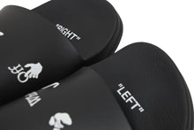 画像をギャラリービューアに読み込む, 新品同様 OFF-WHITE オフホワイト サンダル ロゴ入り サイズ43 ブラック OMIF088F21FAB00411001 中古 53728