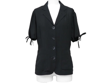 Jean Paul Gaultier ジャンポール ゴルチェ ライトジャケット ポリエステル ブラック サイズ40 中古 53814