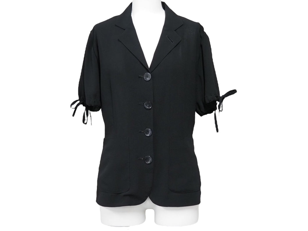 Jean Paul Gaultier ジャンポール ゴルチェ ライトジャケット ポリエステル ブラック サイズ40 中古 53814