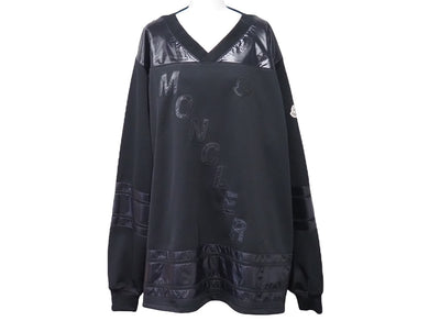 極美品 MONCLER × Fragment モンクレール × フラグメント ホッケージャージー H209U8G00004 ブラック サイズL 中古 54255
