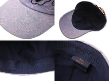 画像をギャラリービューアに読み込む, 極美品 LouisVuitton ルイヴィトン 2023SS キャップ カートゥーン M8158M キャスケットデニムモノグラム ブルー ピンク 中古 54261