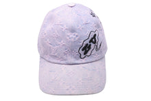 画像をギャラリービューアに読み込む, 極美品 LouisVuitton ルイヴィトン 2023SS キャップ カートゥーン M8158M キャスケットデニムモノグラム ブルー ピンク 中古 54261