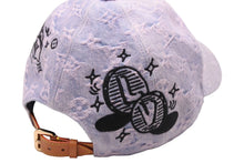 画像をギャラリービューアに読み込む, 極美品 LouisVuitton ルイヴィトン 2023SS キャップ カートゥーン M8158M キャスケットデニムモノグラム ブルー ピンク 中古 54261