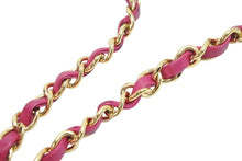 画像をギャラリービューアに読み込む, CHANEL シャネル ショルダーバッグ マトラッセ ジャージーコットン キルティング 20番台 ピンク ゴールド金具 美品 中古 54367