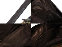 画像をギャラリービューアに読み込む, BURBERRY バーバリー セミショルダーバッグ ノバチェック キャンバスレザー ブラウン ベージュ ゴールド金具 美品 中古 54418