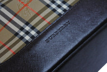 画像をギャラリービューアに読み込む, BURBERRY バーバリー セミショルダーバッグ ノバチェック キャンバスレザー ブラウン ベージュ ゴールド金具 美品 中古 54418