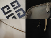 画像をギャラリービューアに読み込む, Givenchy ジバンシー ナイロン ワンショルダーバッグ ベージュ ロゴ ナイロン 鞄 カバン シルバー金具 美品 中古 54427