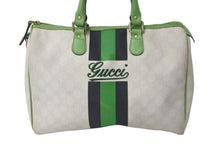 画像をギャラリービューアに読み込む, GUCCI グッチ ハンドバッグ ミニボストンバッグ 189895 GG 491403 JOYライン GGスプリームキャンバス シルバー金具 良品 中古 54430