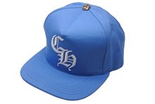 画像をギャラリービューアに読み込む, 新品未使用 CHROME HEARTS クロムハーツ ベースボールキャップ CHキャップ ブルー ピンク シルバー925 フリー 中古 54499