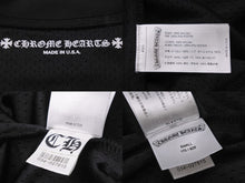 画像をギャラリービューアに読み込む, 新品未使用 CHROME HEARTS クロムハーツ スタジアムウォームアップジャージー メッシュ ブラック グレー サイズS 中古 54510